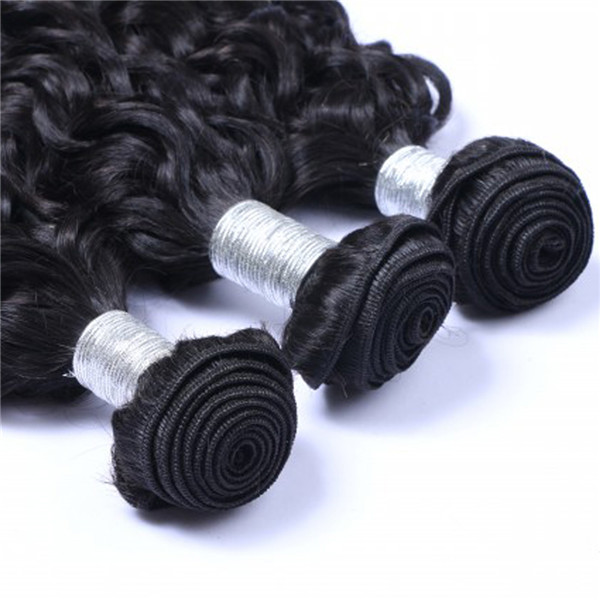 EMEDA virgin malaysian curly hair sew in hair weave bundles with closure QM008